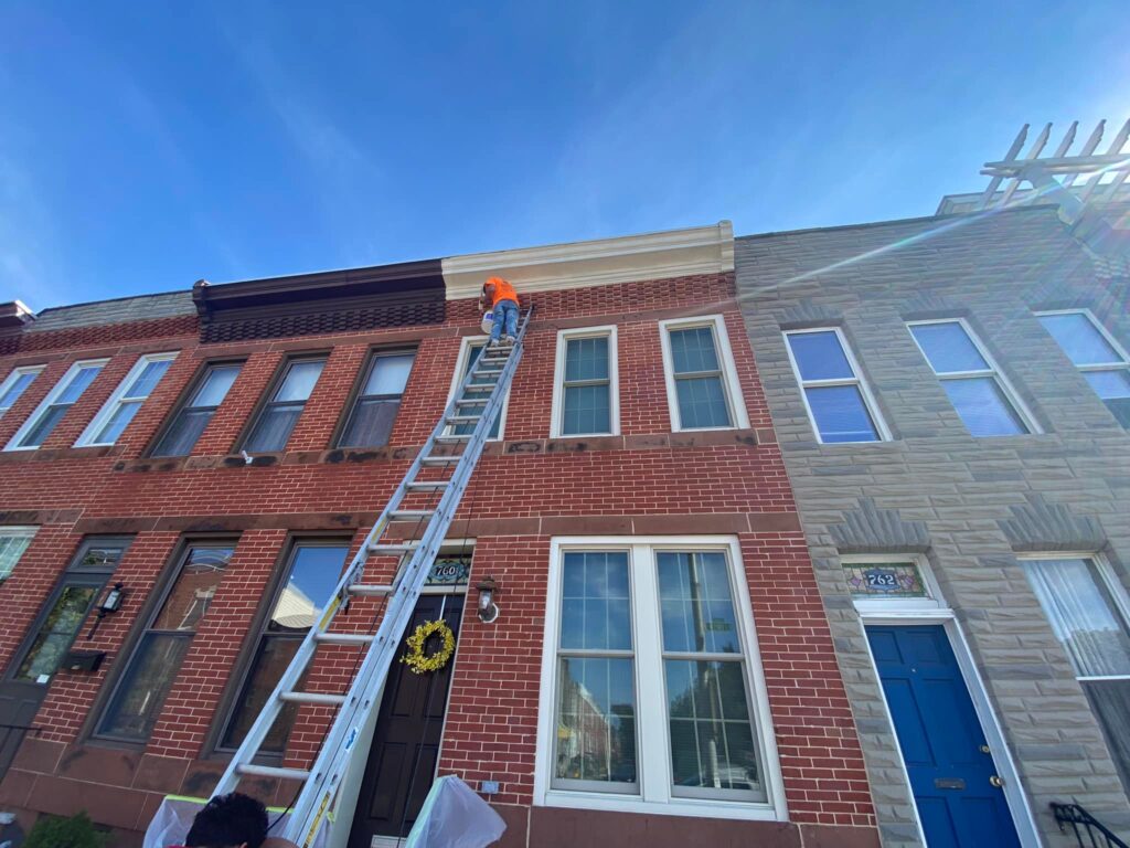 Baltimore Cornice Paint Job