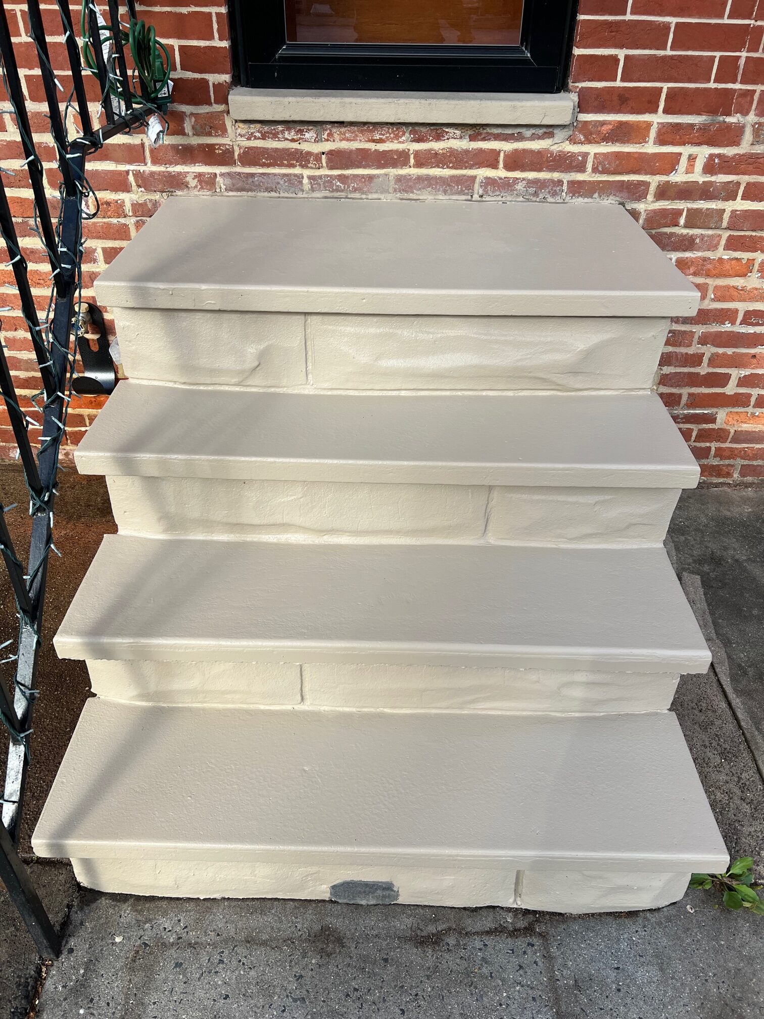 newly painted stairs of a house